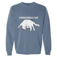 Furbonacci Cat Funny Cat Math Puns Garment-Dyed Sweatshirt