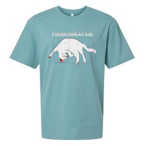 Furbonacci Cat Funny Cat Math Puns Sueded Cloud Jersey T-Shirt