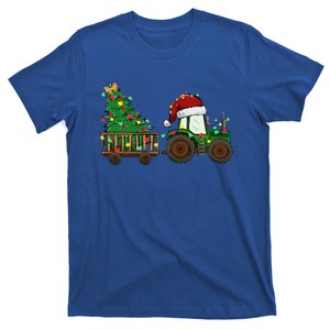 Farmer Christmas Funny Farming Tractor Christmas Tree T-Shirt