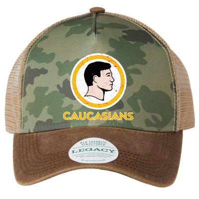 Funny Caucasian Legacy Tie Dye Trucker Hat