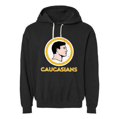 Funny Caucasian Garment-Dyed Fleece Hoodie