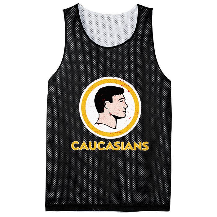 Funny Caucasian Mesh Reversible Basketball Jersey Tank