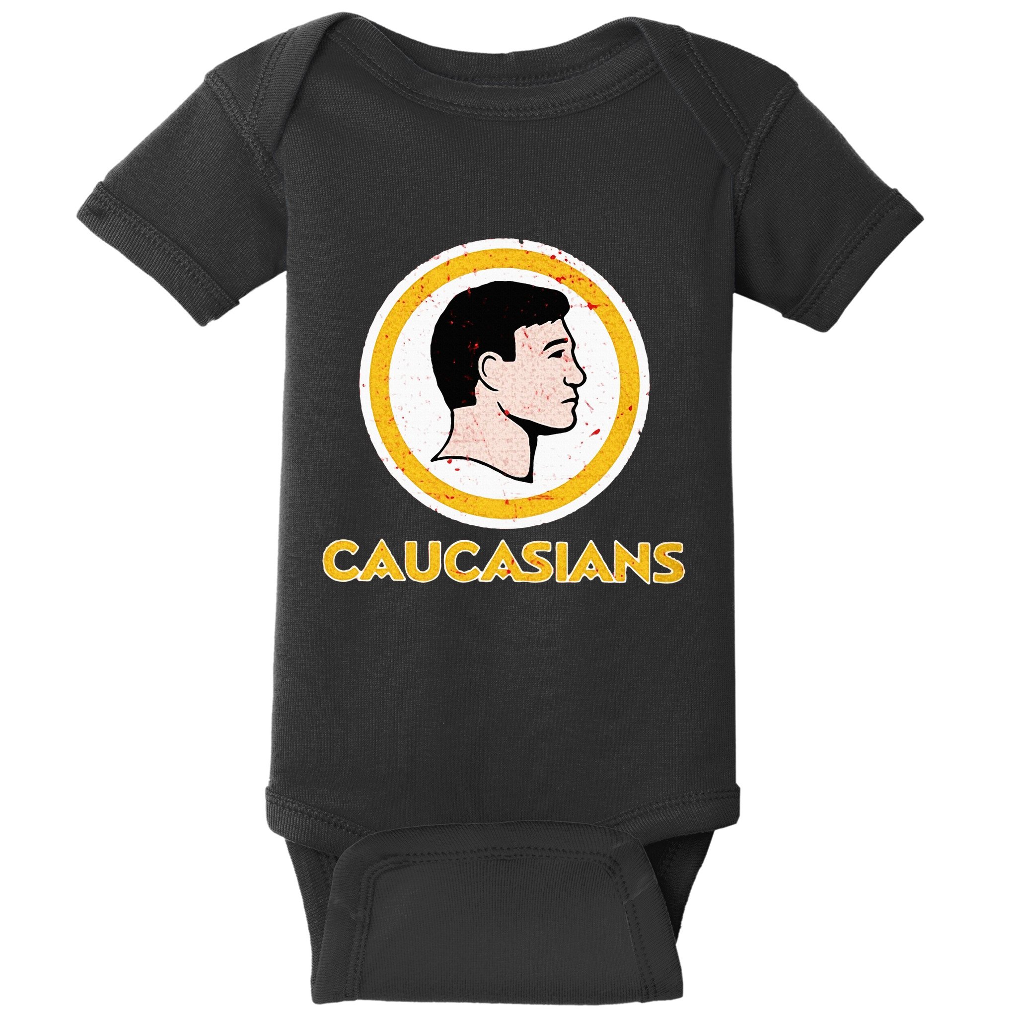 Funny Caucasian Baby Bodysuit