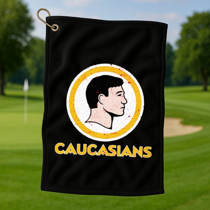 Funny Caucasian Golf Towel