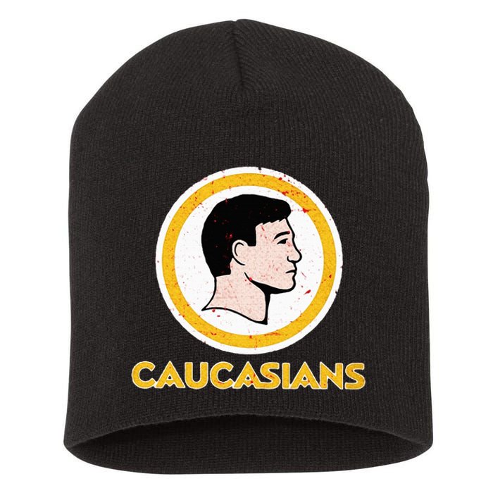 Funny Caucasian Short Acrylic Beanie