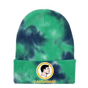 Funny Caucasian Tie Dye 12in Knit Beanie