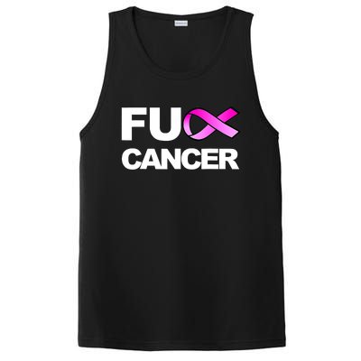 Fuck Cancer Funny Fuck Breast Cancer Awareness PosiCharge Competitor Tank