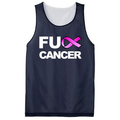 Fuck Cancer Funny Fuck Breast Cancer Awareness Mesh Reversible Basketball Jersey Tank