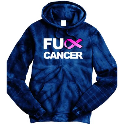 Fuck Cancer Funny Fuck Breast Cancer Awareness Tie Dye Hoodie