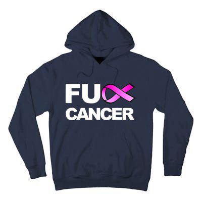 Fuck Cancer Funny Fuck Breast Cancer Awareness Tall Hoodie