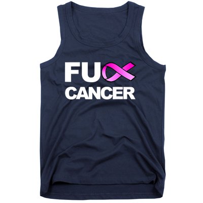 Fuck Cancer Funny Fuck Breast Cancer Awareness Tank Top