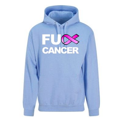 Fuck Cancer Funny Fuck Breast Cancer Awareness Unisex Surf Hoodie