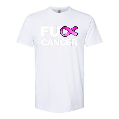 Fuck Cancer Funny Fuck Breast Cancer Awareness Softstyle CVC T-Shirt