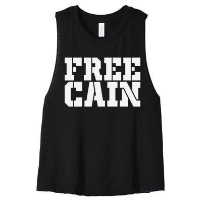 Free Cain Women's Racerback Cropped Tank