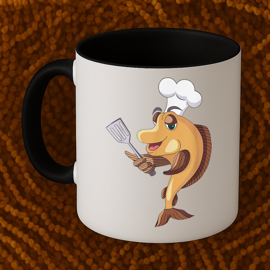 Fish Chef Fishing And Cooking Mug