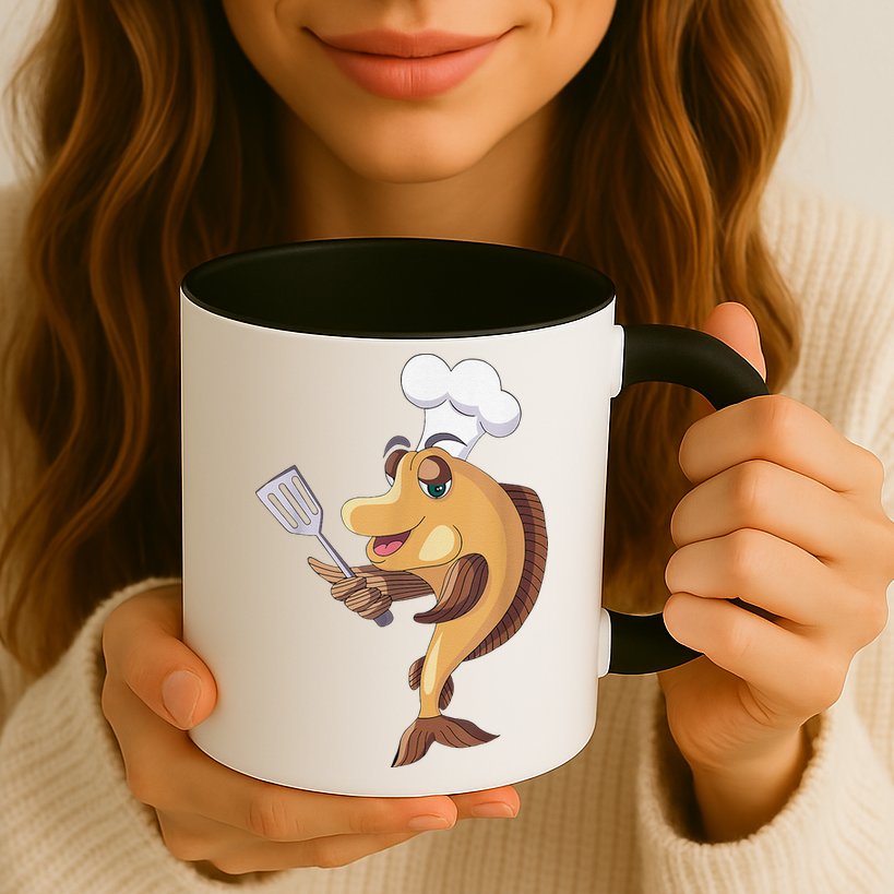Fish Chef Fishing And Cooking Mug