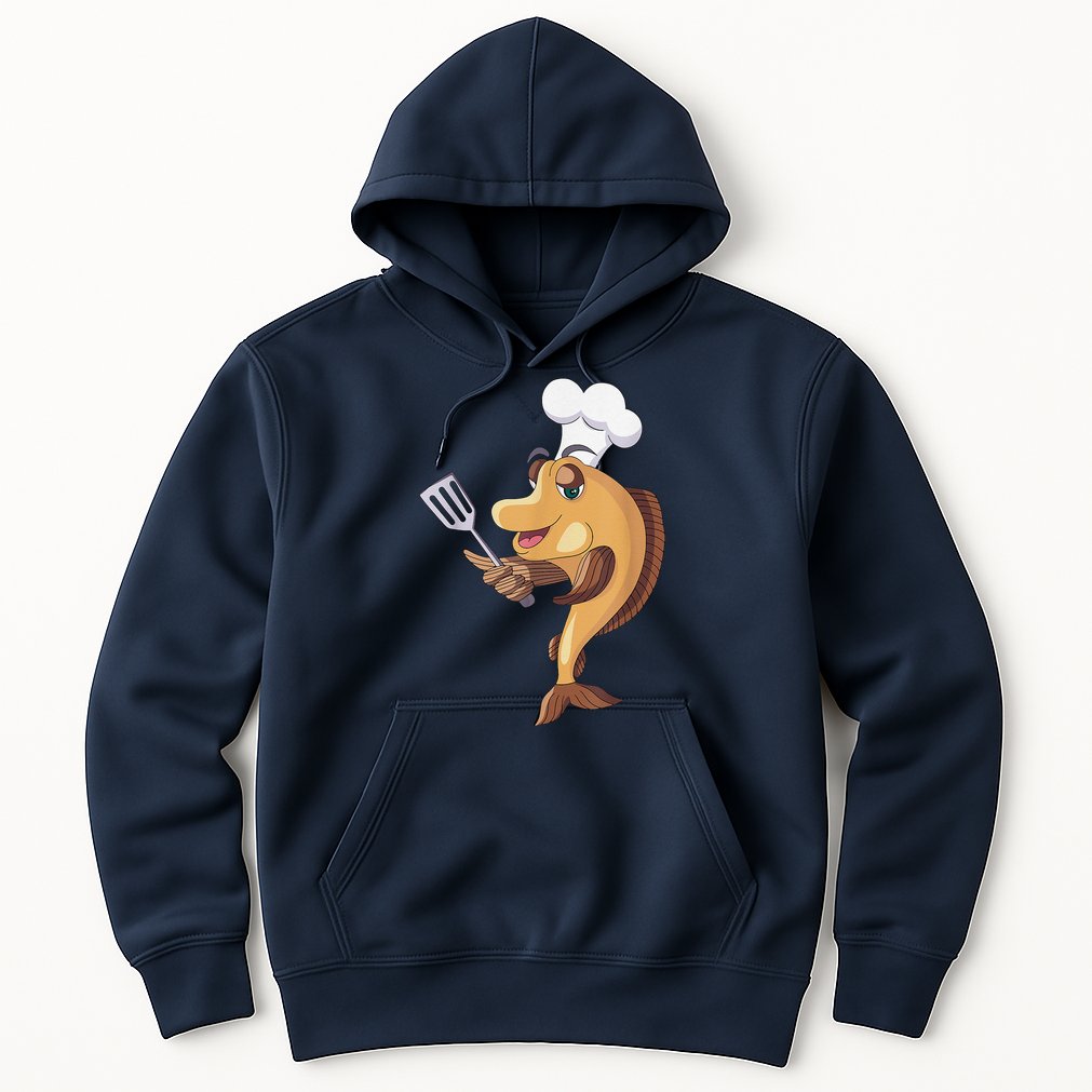 Fish Chef Fishing And Cooking Hoodie