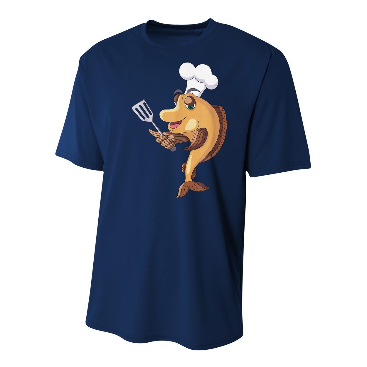 Fish Chef Fishing And Cooking Youth Performance Sprint T-Shirt