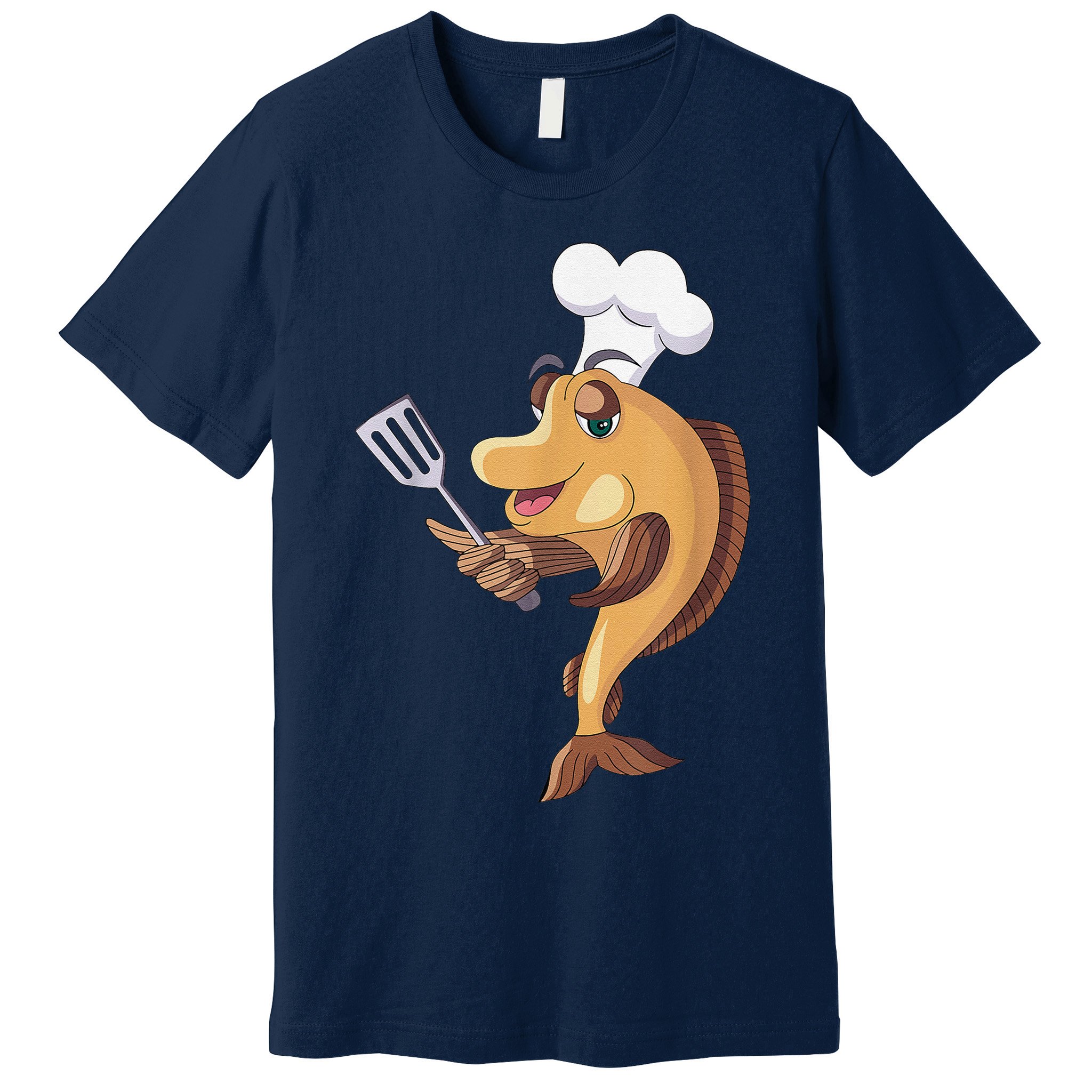 Fish Chef Fishing And Cooking Premium T-Shirt