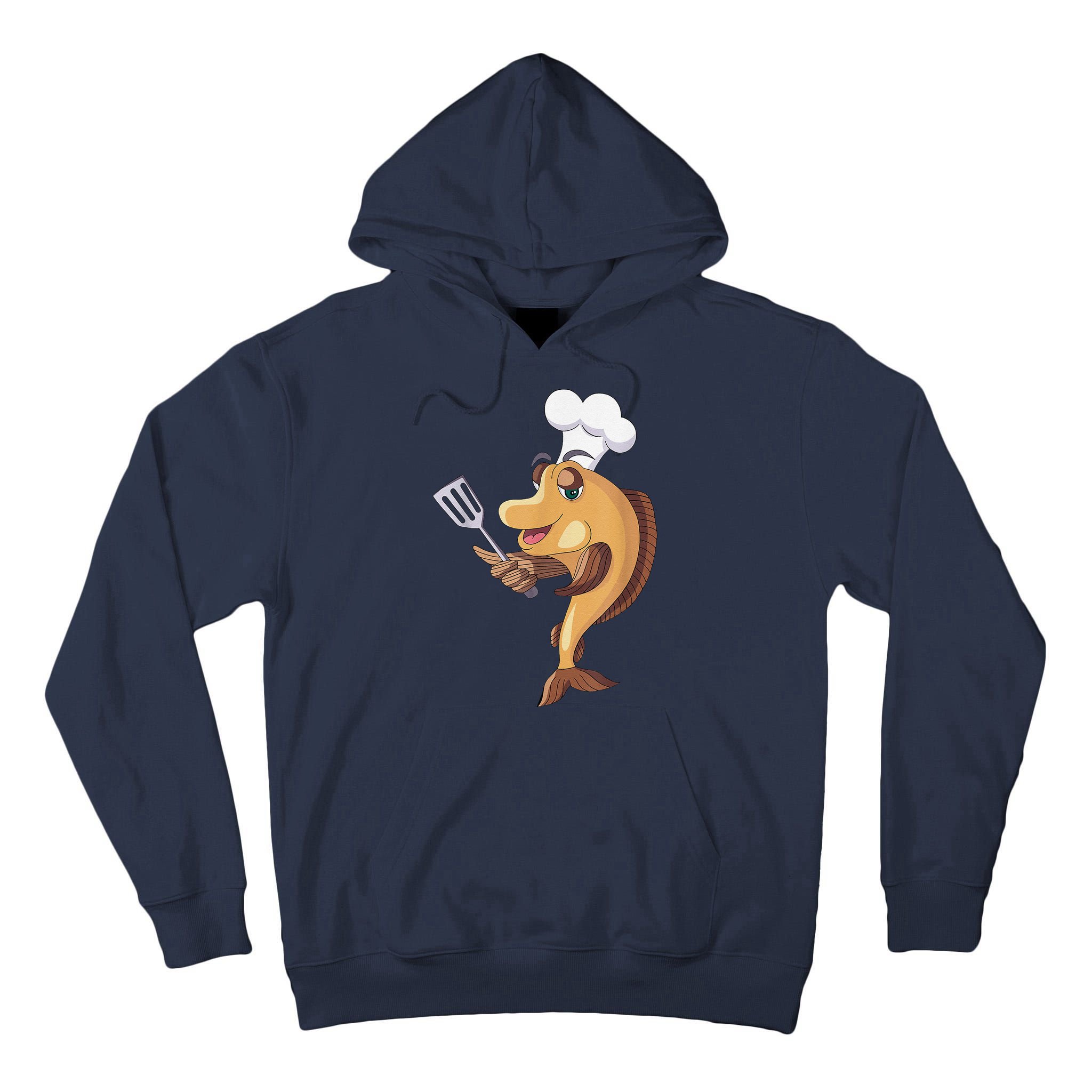 Fish Chef Fishing And Cooking Tall Hoodie