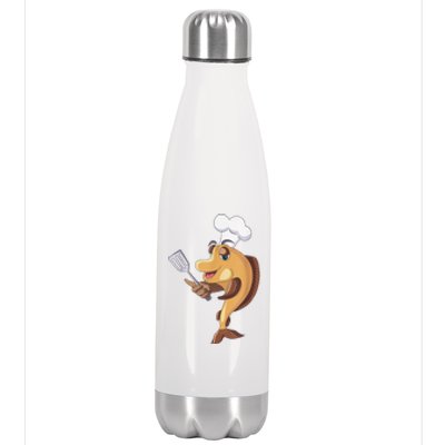 Fish Chef Fishing And Cooking Stainless Steel Insulated Water Bottle