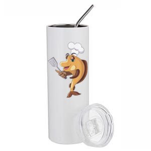 Fish Chef Fishing And Cooking Stainless Steel Tumbler