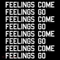 Feelings Come Feelings Go Positive Affirmation Mantra Pom Pom 12in Knit Beanie