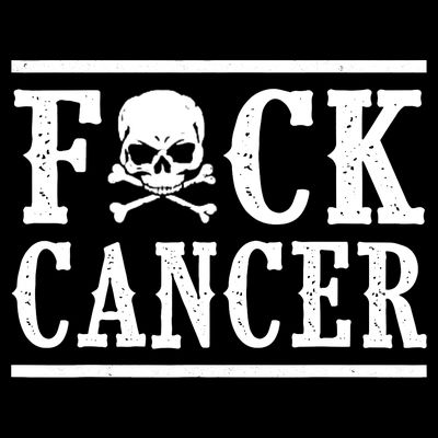Fuck Cancer Funny Skull And Crossbones Skeleton Breast Cancer T-Shirt