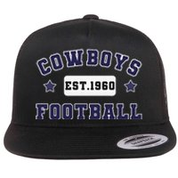 Funny Cowboys Football Est 1960 Flat Bill Trucker Hat