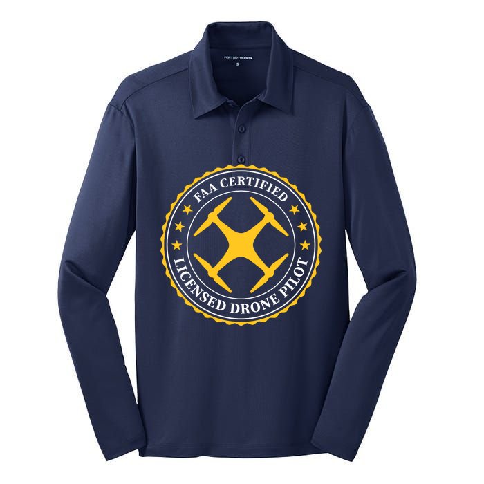 FAA Certified Silk Touch Performance Long Sleeve Polo