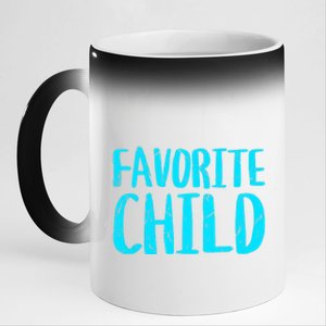 Favorite Child Funny Novelty | Mom/Dad's Favorite 11oz Black Color Changing Mug