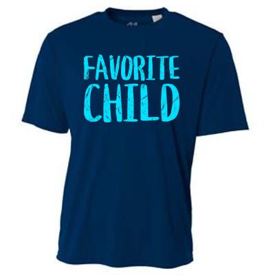 Favorite Child Funny Novelty | Mom/Dad's Favorite Cooling Performance Crew T-Shirt