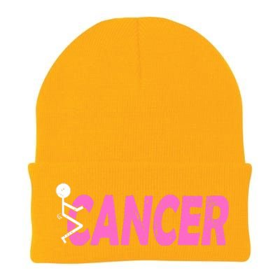 Funk Cancer Funny Breast Cancer For Women Cancer Survivor Knit Cap Winter Beanie