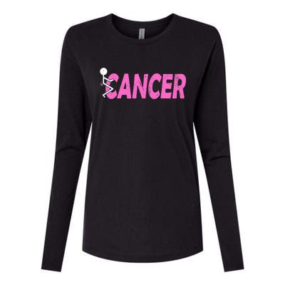 Funk Cancer Funny Breast Cancer For Women Cancer Survivor Womens Cotton Relaxed Long Sleeve T-Shirt