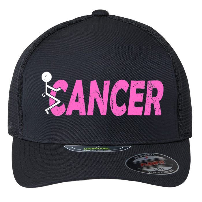 Funk Cancer Funny Breast Cancer For Women Cancer Survivor Flexfit Unipanel Trucker Cap