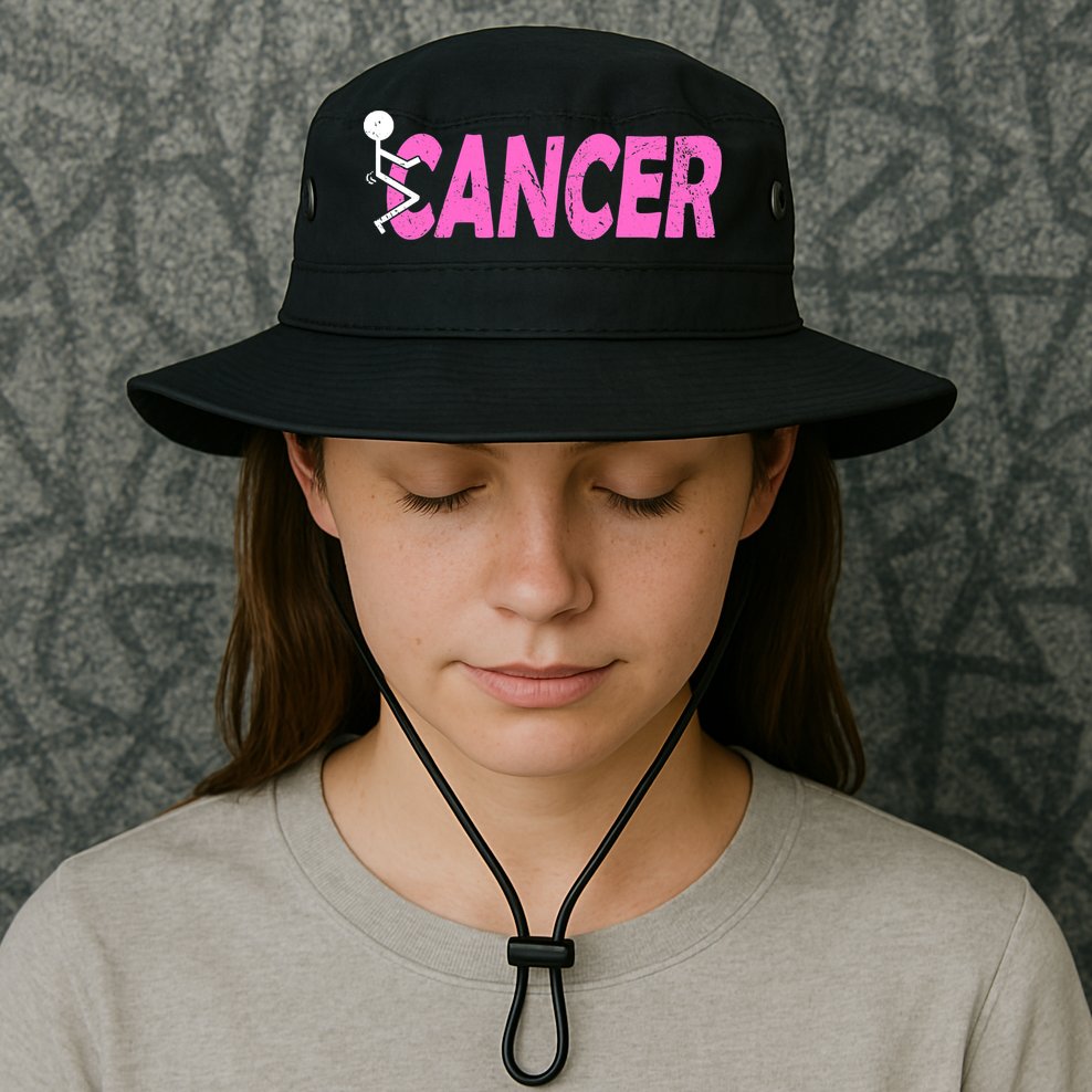 Funk Cancer Funny Breast Cancer For Women Cancer Survivor Bucket Hat
