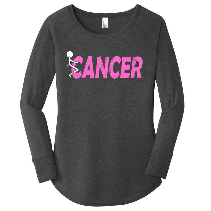 Funk Cancer Funny Breast Cancer For Women Cancer Survivor Women's Perfect Tri Tunic Long Sleeve Shirt