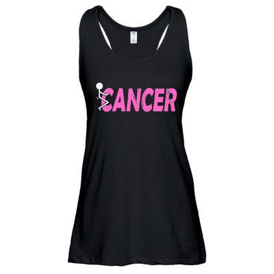 Funk Cancer Funny Breast Cancer For Women Cancer Survivor Ladies Essential Flowy Tank