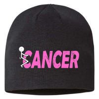 Funk Cancer Funny Breast Cancer For Women Cancer Survivor Sustainable Beanie