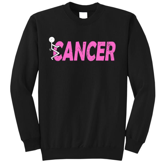 Funk Cancer Funny Breast Cancer For Women Cancer Survivor Tall Sweatshirt