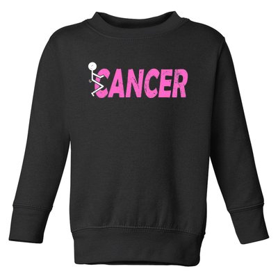 Funk Cancer Funny Breast Cancer For Women Cancer Survivor Toddler Sweatshirt