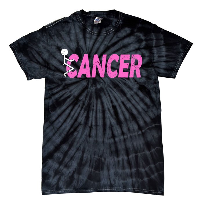 Funk Cancer Funny Breast Cancer For Women Cancer Survivor Tie-Dye T-Shirt