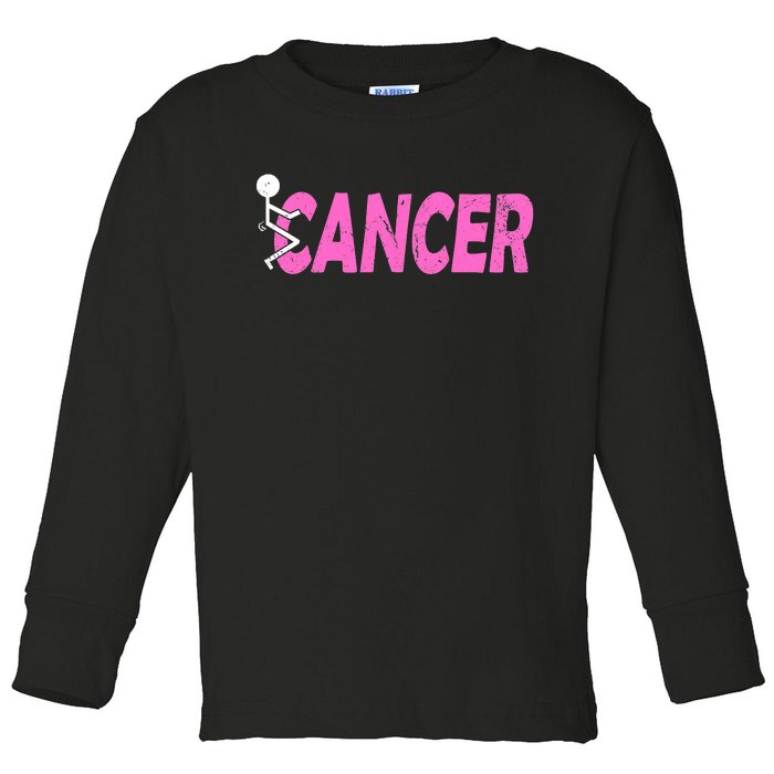 Funk Cancer Funny Breast Cancer For Women Cancer Survivor Toddler Long Sleeve Shirt