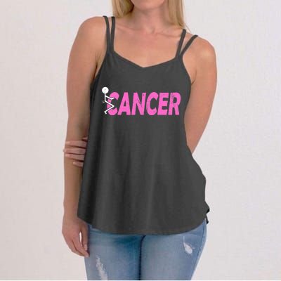 Funk Cancer Funny Breast Cancer For Women Cancer Survivor Women's Strappy Tank