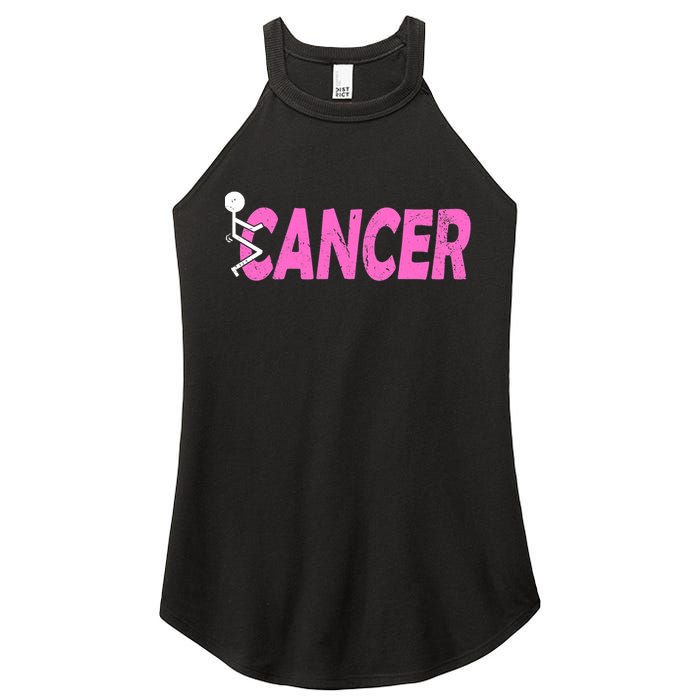 Funk Cancer Funny Breast Cancer For Women Cancer Survivor Women's Perfect Tri Rocker Tank