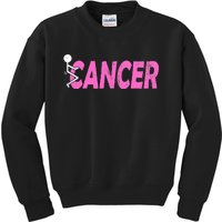 Funk Cancer Funny Breast Cancer For Women Cancer Survivor Kids Sweatshirt