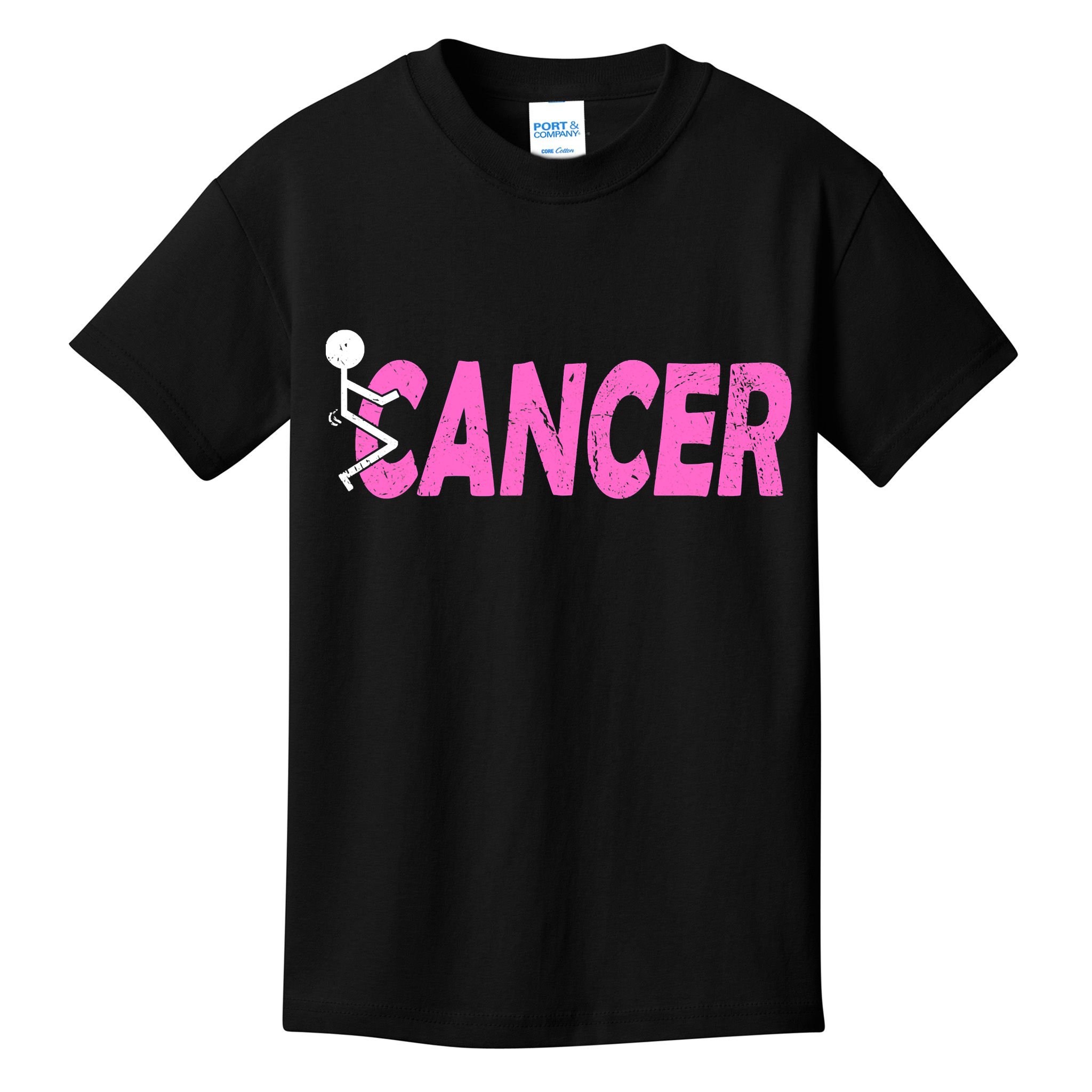 Funk Cancer Funny Breast Cancer For Women Cancer Survivor Kids T-Shirt