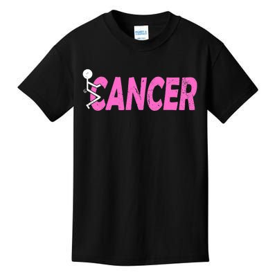 Funk Cancer Funny Breast Cancer For Women Cancer Survivor Kids T-Shirt