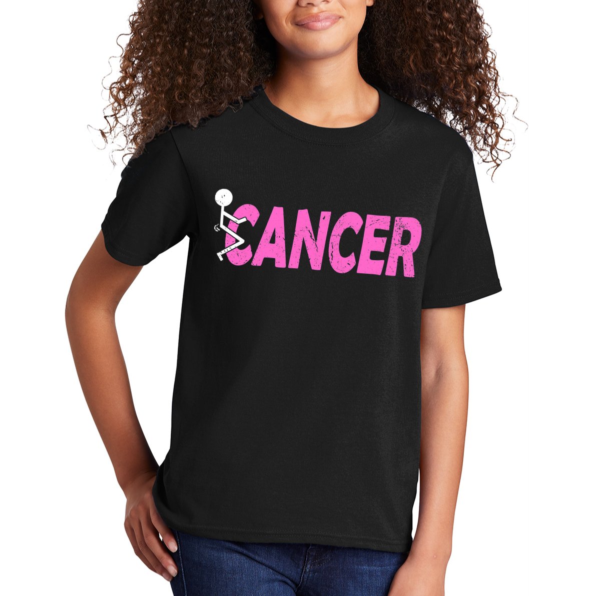 Funk Cancer Funny Breast Cancer For Women Cancer Survivor Kids T-Shirt