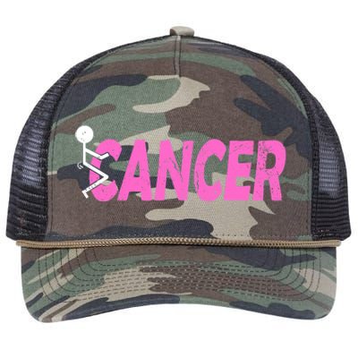 Funk Cancer Funny Breast Cancer For Women Cancer Survivor Retro Rope Trucker Hat Cap